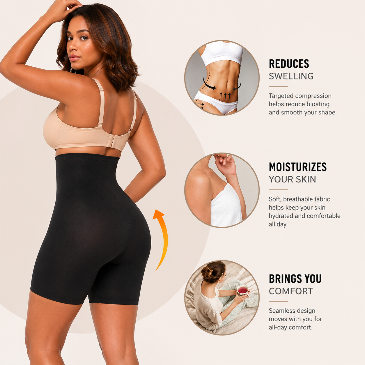 High-Waisted Shaping Shorts