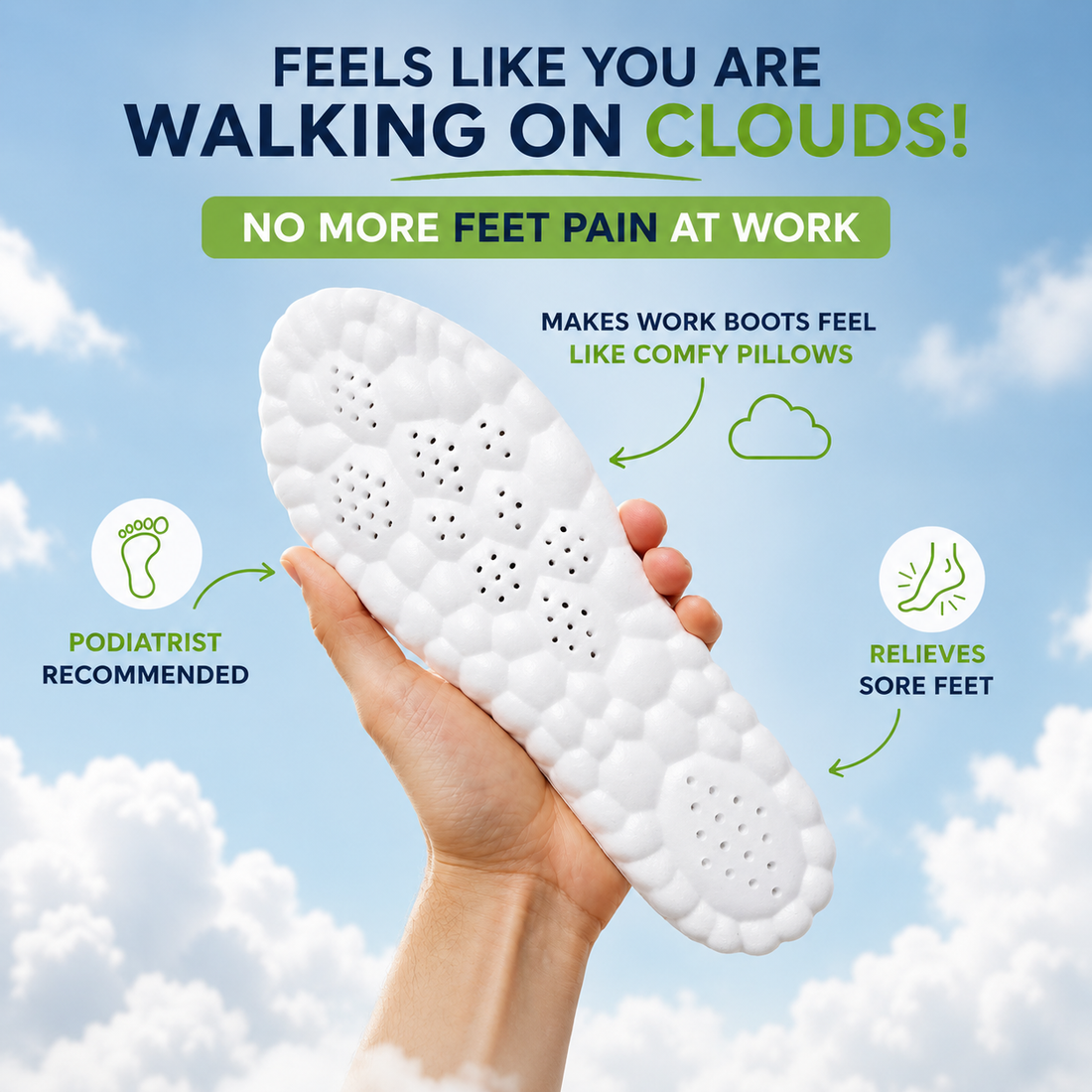 CloudStep Insoles — 2-Pair Bundle
