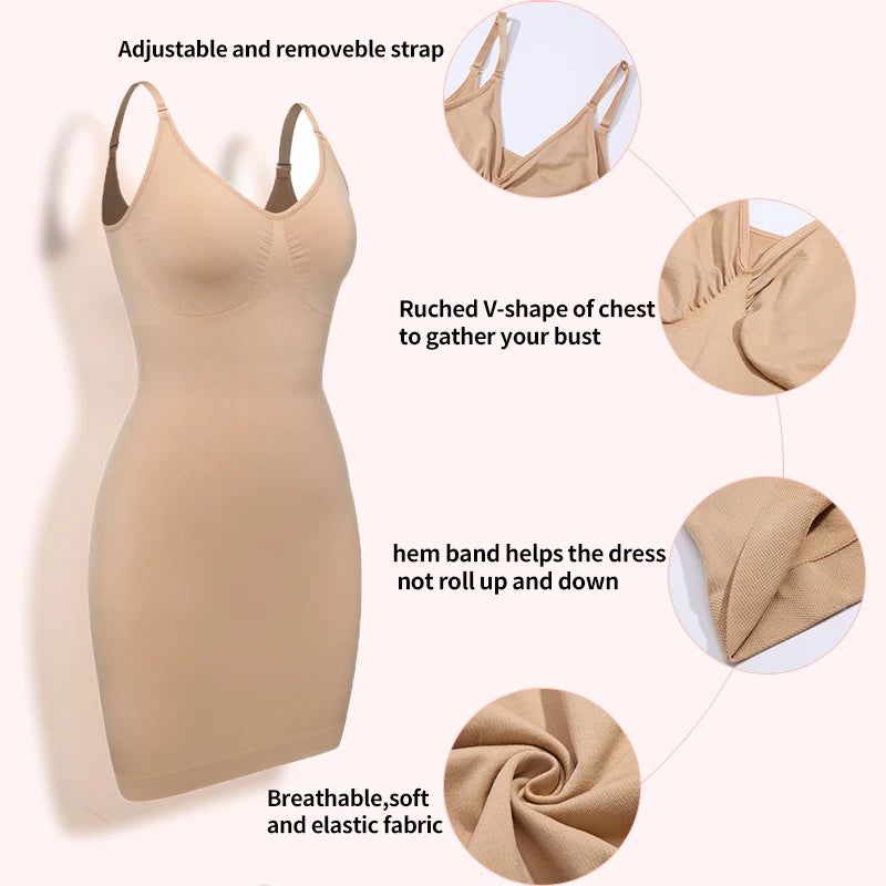 Sculpting Shapewear Slip Dress colors